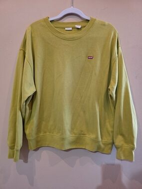 Levi's Women's Lime Green Crewneck Sweatshirt